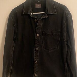 H&M Black Denim Button Down